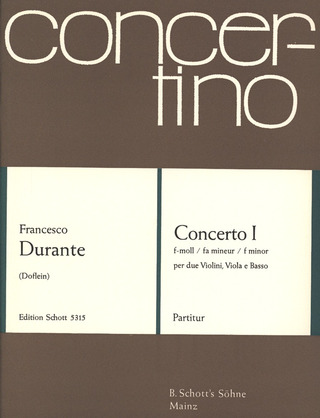 Francesco Durante - Concerto I F Minor