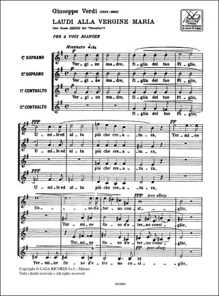 Giuseppe Verdi - Laudi Alla Vergine Maria