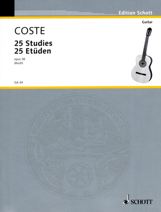 Napoléon Coste - 25 Etüden op. 38
