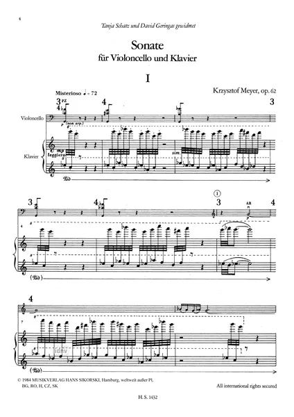 Krzysztof Meyer: Sonate op. 62 (1)