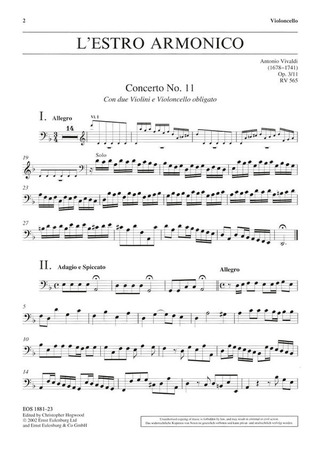 Antonio Vivaldi - Concerto d-Moll op. 3/11 RV 565