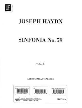 Joseph Haydn: Sinfonia Nr. 59  Feuer-Sinfonie