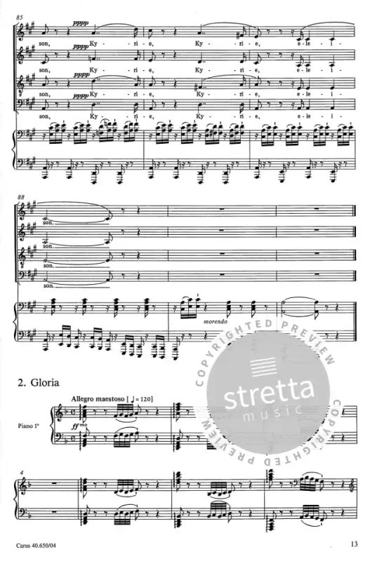 Chor Petite Messe Solennelle: For Soli Chorus Harmonium and Piano / Fur Soli Harmonium und Klavier 