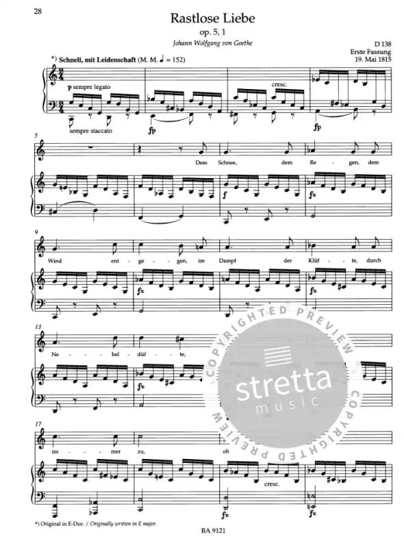 Franz Schubert - Lieder 1 – Medium Voioce (6)