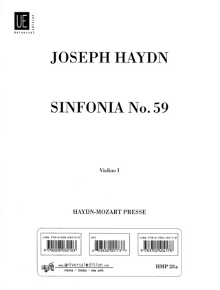 Joseph Haydn: Sinfonia Nr. 59 "Feuer-Sinfonie" für Orchester A-Dur Hob. I:59 "Feuersymphonie" (1766-1768)