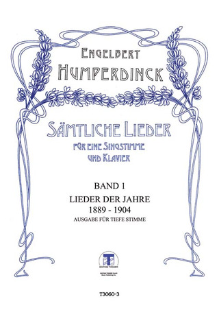 Engelbert Humperdinck - Lieder 1889-1904 – tiefe Stimme