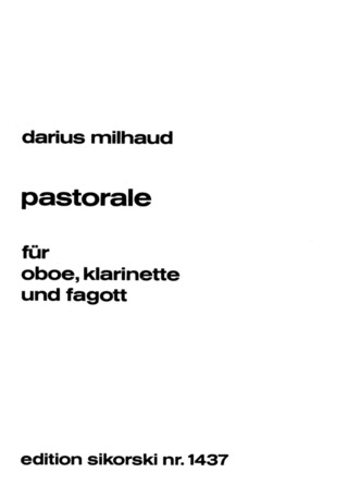 Darius Milhaud - Pastorale für Oboe, Klarinette und Fagott