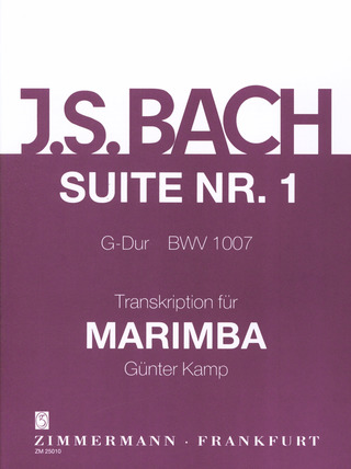 Johann Sebastian Bach: Suite I für Marimba BWV 1007