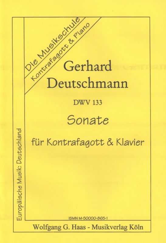 Gerhard Deutschmann - Sonate Dwv 133