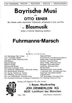 Otto Ebner: Fuhrmanns – Marsch