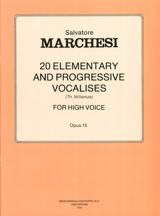 Marchesi Salvatore - 20 Elementary + Progressive Vocalises Op 15