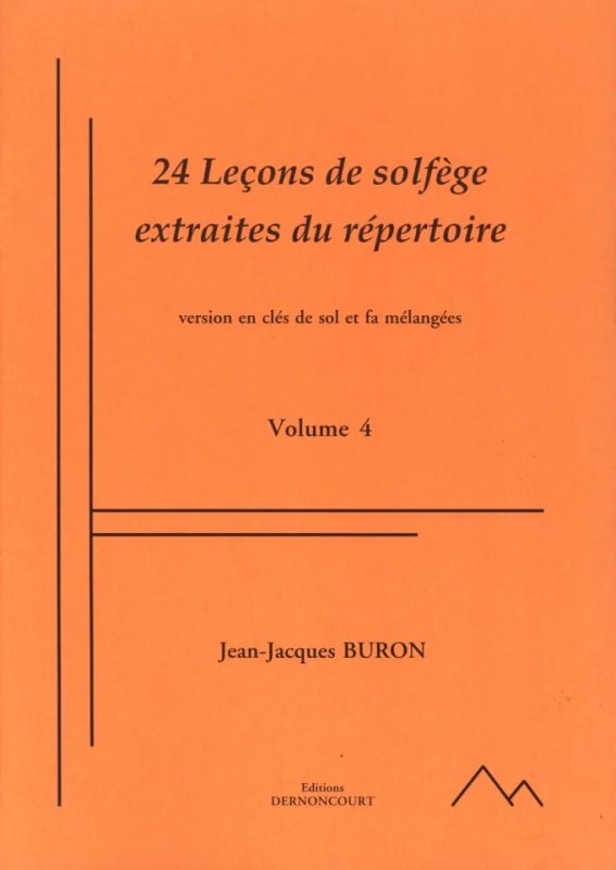 Jean-Jacques Buron - 24 leçons de solfège – extraites du répertoire 4