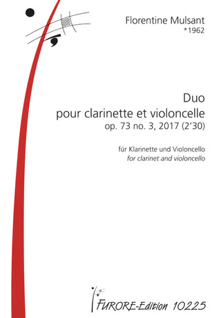 Florentine Mulsant - Duo pour clarinette et violoncelle  op. 73 no. 3