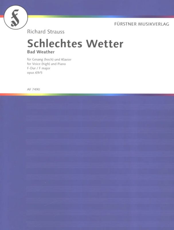 Richard Strauss - Fünf kleine Lieder nach Gedichten von Achim von Arnim und Heinrich Heine F-Dur op. 69/5 (1918)