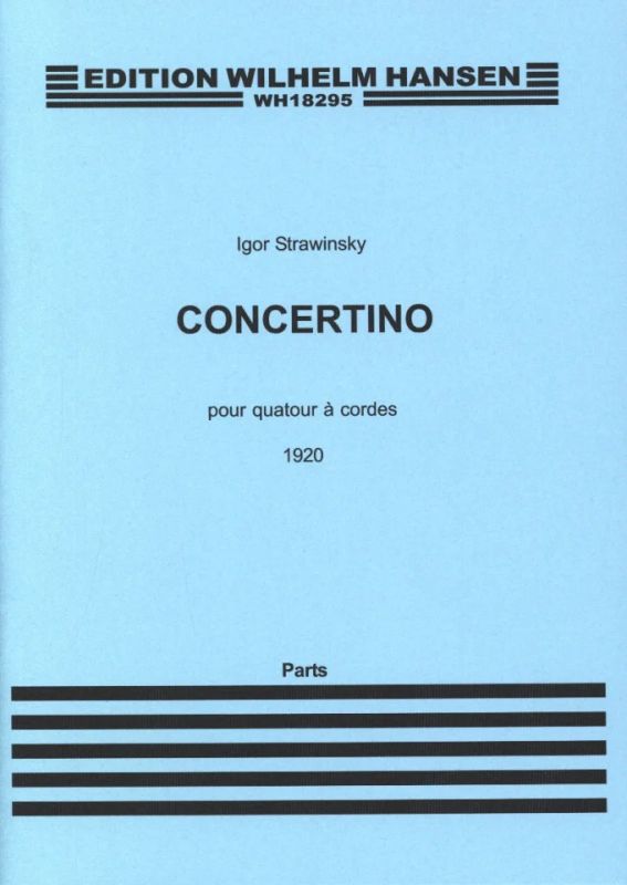 Igor Strawinsky - Concertino (1920) For String Quartet