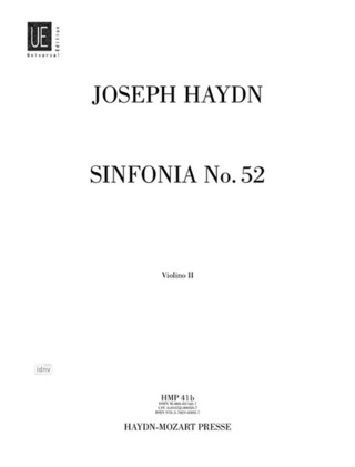 Joseph Haydn: Sinfonia Nr. 52 für Orchester c-Moll Hob. I:52 (1771-1774)