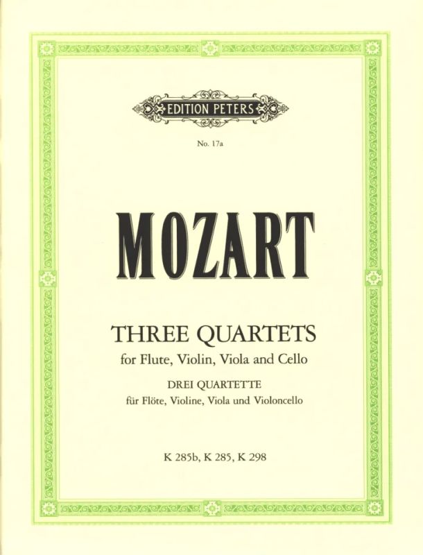 Wolfgang Amadeus Mozart - 3 Flötenquartette