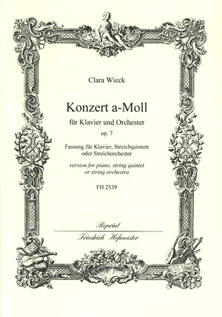 Clara Schumann - Konzert a-Moll op.7 für Klavier und Orchester