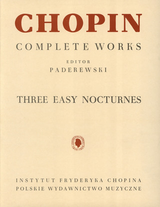 Frédéric Chopin y otros. - 3 Easy Nocturnes