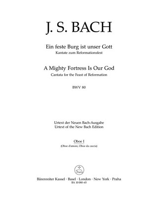 Johann Sebastian Bach - A mighty Fortress is our God BWV 80
