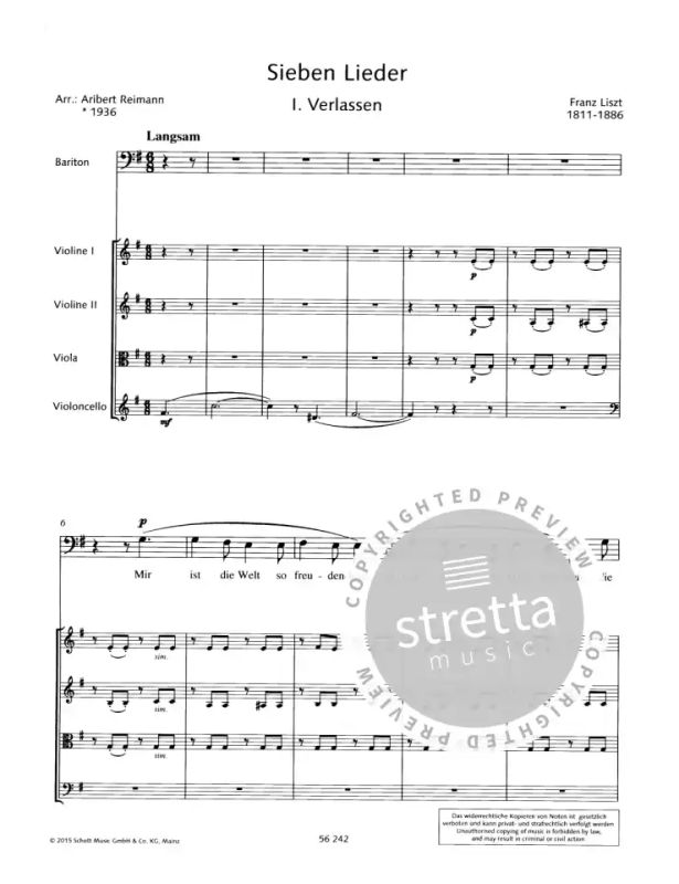 Franz Liszt et al.: Sieben Lieder (1)