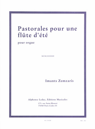 Imants Zemzaris - Pastorales pour une flûte d'été