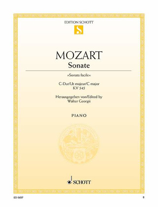 Wolfgang Amadeus Mozart - Sonate Ut majeur
