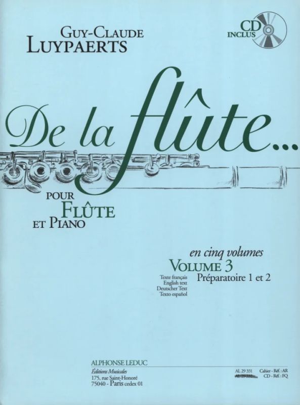 Guy-Claude Luypaerts: De la flûte 3