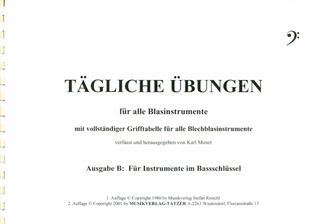Karl Moser - Tägliche Übungen für alle Blechblasinstrumente