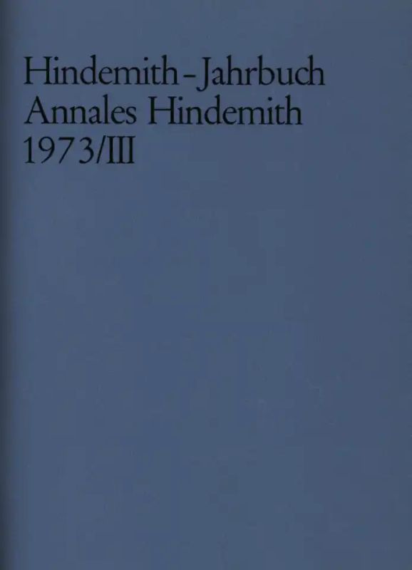 Hindemith-Jahrbuch 3