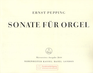 Ernst Pepping - Sonate in drei Sätzen (1957)