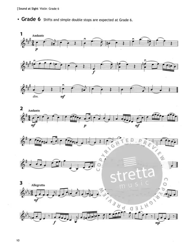 Violin Grades 4-8 Sound At Sight Partitions pour Violon 