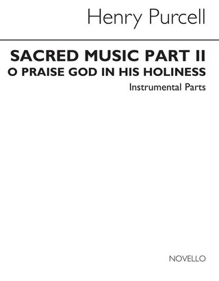 Henry Purcell - O Praise God In His Holiness (String Parts)