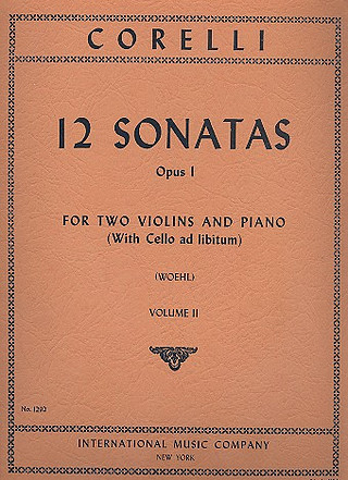 Arcangelo Corelli y otros. - 12 Sonatas Opus. 1 Vol. 2