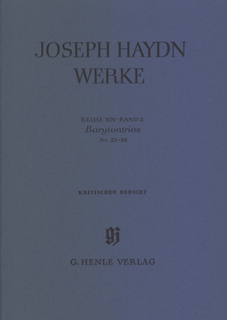 Joseph Haydn: Barytontrios Nr. 25 - 48