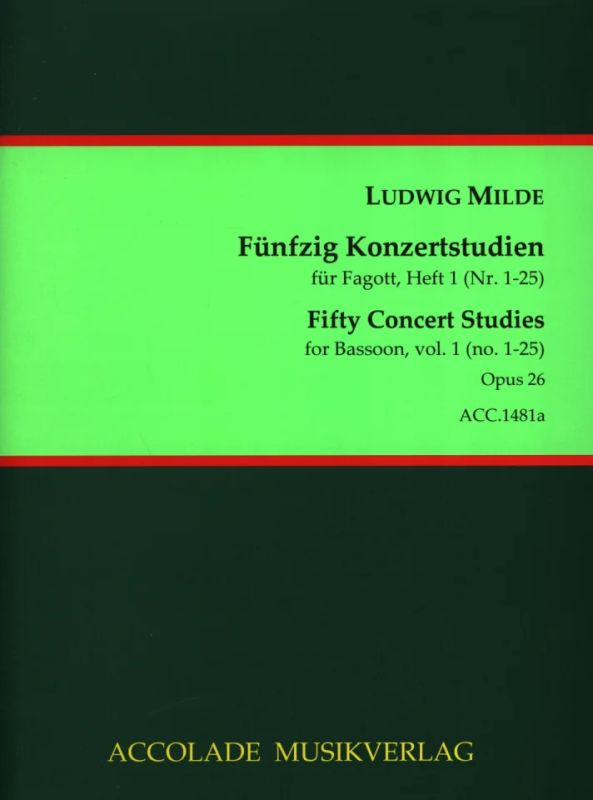 Ludwig Milde - Fifty Concert Studies 1