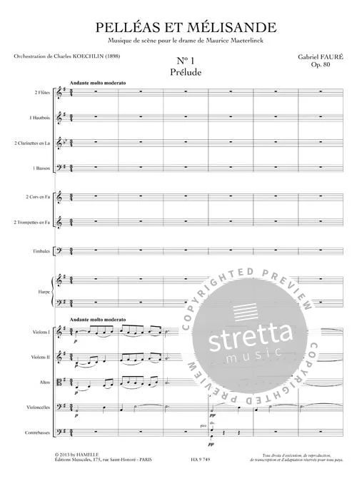 Gabriel Fauré: Pelléas et Mélisande op. 80 (1)