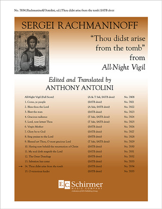 Sergei Rachmaninow - All-Night Vigil: 14 Thou didst arise from the tomb
