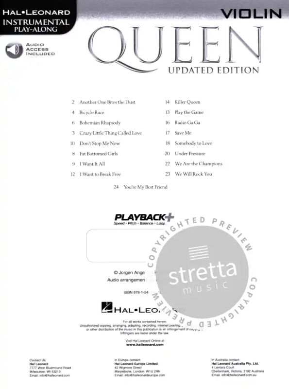 Queen –  Updated Edition (Violin) (1)