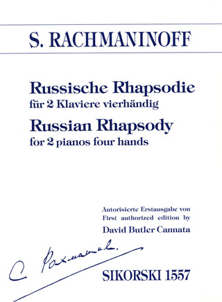 Sergueï Rachmaninov - Russische Rhapsodie für 2 Klaviere vierhändig