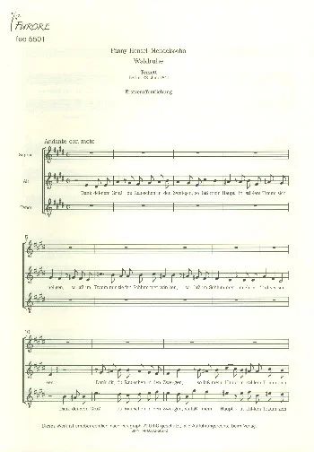 Fanny Hensel - Waldruhe für 3 Stimmen (SAT) (gem Chor)