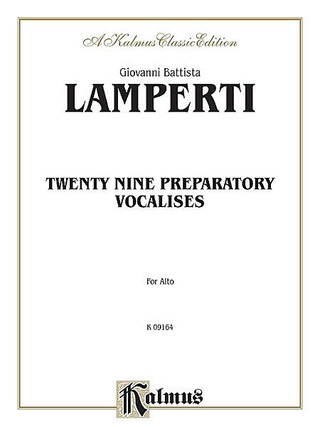 Lamperti Giovanni Battista - 29 Preparatory Vocalises