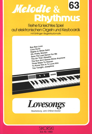 Melodie & Rhythmus, Heft 63: Lovesongs 1