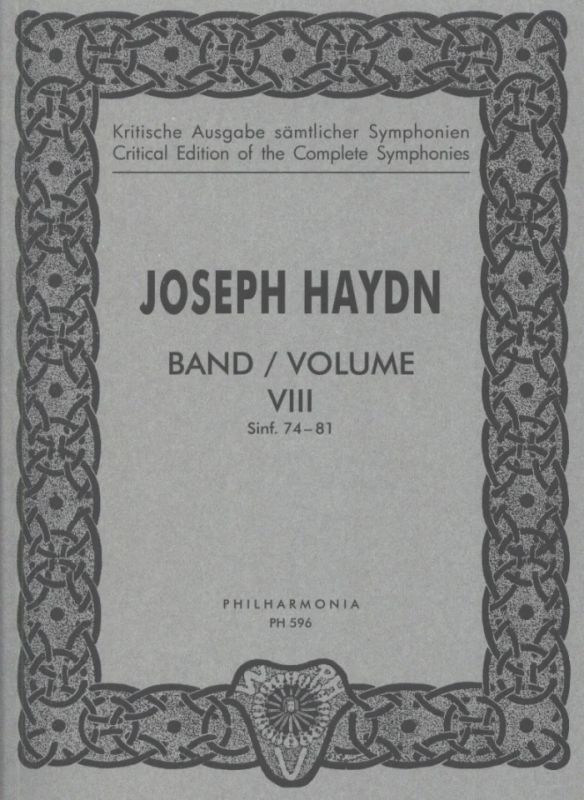 Joseph Haydn - Symphonien Nr. 74--81 Band 8