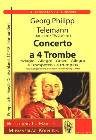 Georg Philipp Telemann - Concerto à 4 trombe TWV 40:203