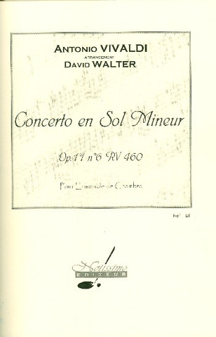 Antonio Vivaldi - Concerto In G Min Op.11 No.6
