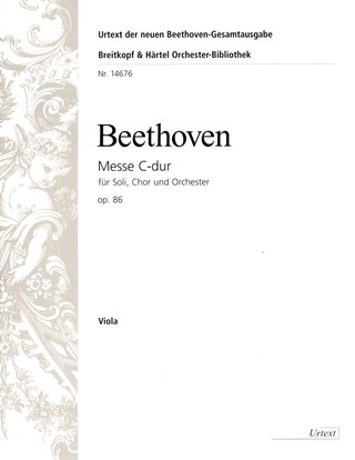 Ludwig van Beethoven - Mass in C major op. 86