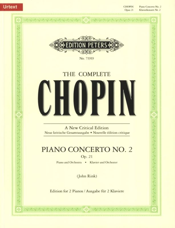 Frédéric Chopin - Konzert für Klavier und Orchester Nr. 2 f-Moll op. 21