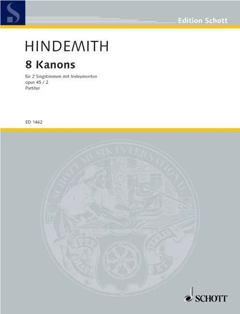 Paul Hindemith - 8 Kanons