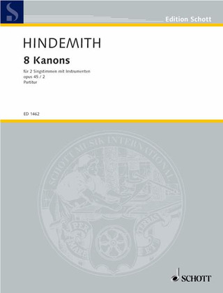 Paul Hindemith - 8 Kanons